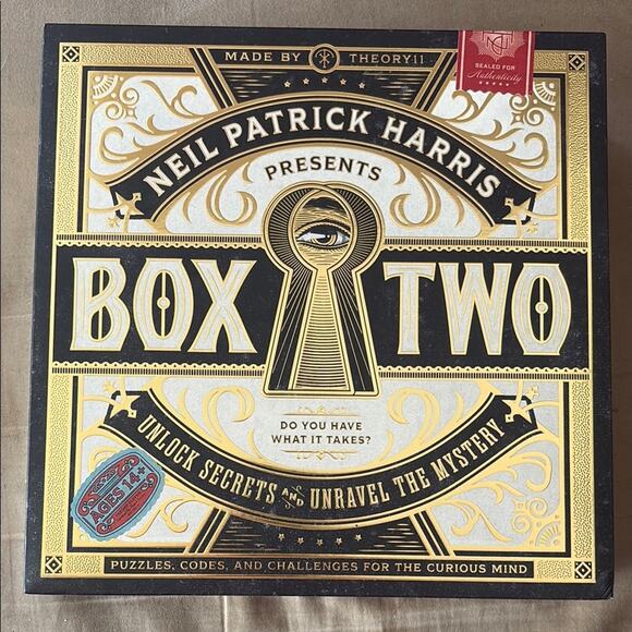 Box two by Neil Patrick Harris mystery puzzle game - Picture 1 of 2
